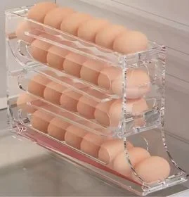 DI Organizad Huevos Rodante Transparente